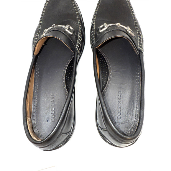 Cole Haan Riverside Bit Driver Loafers Black Leather Size 11M - Picture 7 of 9